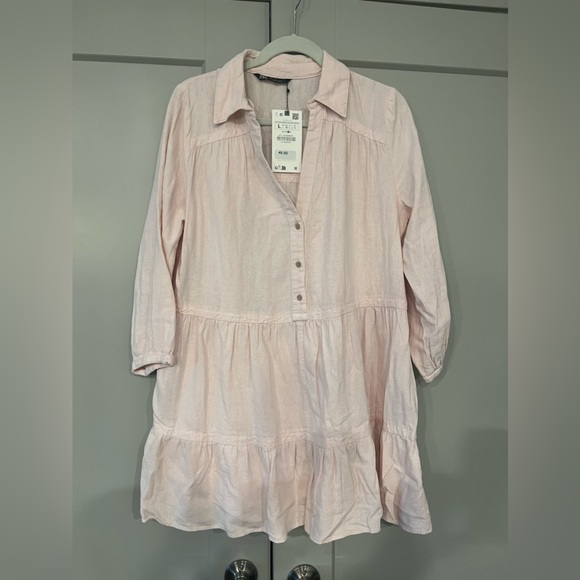 ZARA Light Pink Never Worn Dress (Large) - Picture 1 of 1